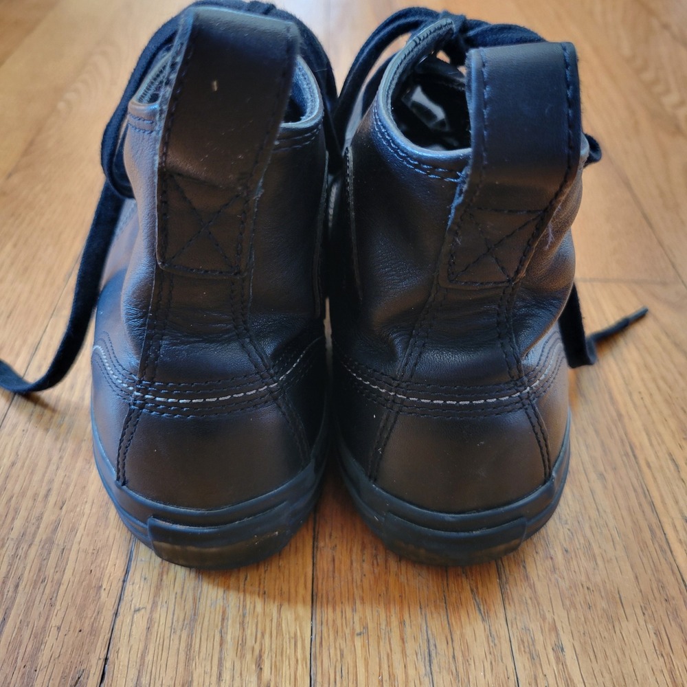 Converse Chuck Taylor All Star Outsider Black Leather Moc Toe Boots 10W 8M - Picture 5 of 8